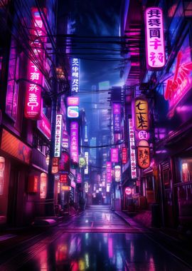 Neon Cyberpunk Japan