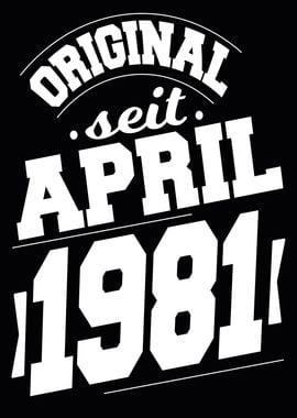 April 1981 43 Jahre