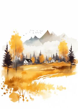 Watercolor Naturescape 