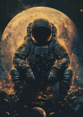 Astronaut On The Moon