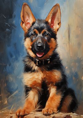 German Shepherd dog puppy