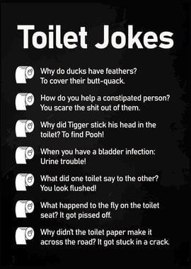 Toilet Joke Funny Bathroom