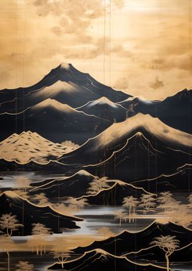 Vintage Gold Mountains