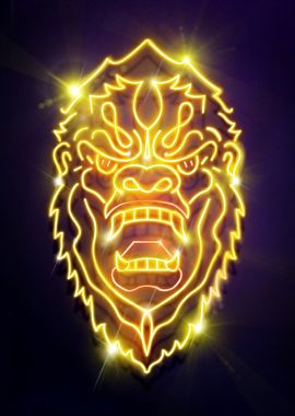 Kong Neon Portrait