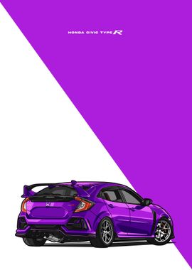 honda civic type r violet