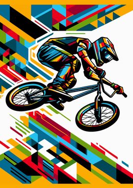 BMX wpap colorful pop art