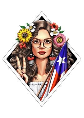 Puerto Rico Boricua Girl