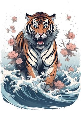 Great Wave Tiger Kanagawa