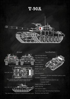 T90A tank Russia military