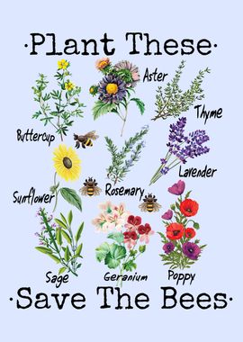 Plant These Save The Bees