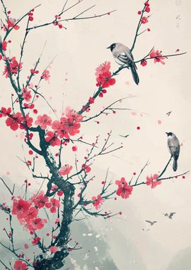 Cherry Blossom Watercolor