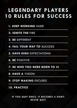 10 Rules For Success