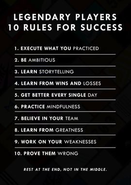 10 Rules For Success