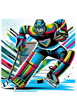 Hockey wpap colorful