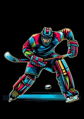 Hockey wpap pop art