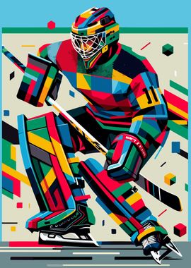 Hockey wpap colorful