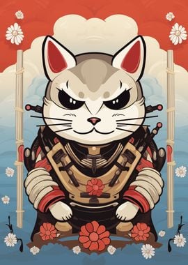 Japanese Cat Samurai