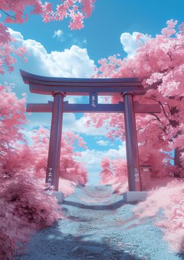 Japanese Torii Vaporwave