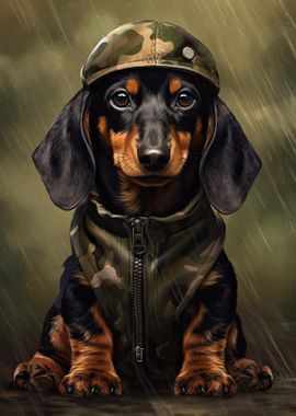 Dachshund Camo Jacket