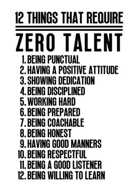 Require Zero Talent