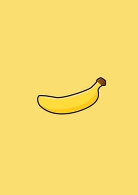 Minimalist yellow Banana