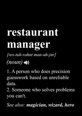 Restaurant Manager Funny