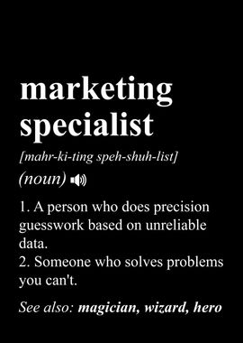 Marketing Specialist Funny