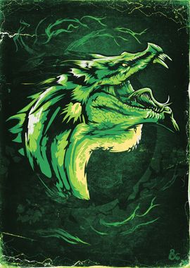 Green Dragon Head