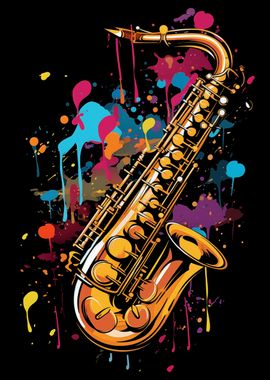 Saxophone Colorful