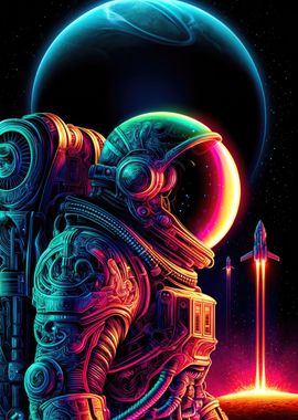 Neon Space Odyssey