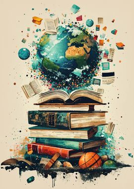 Watercolor Books Earth