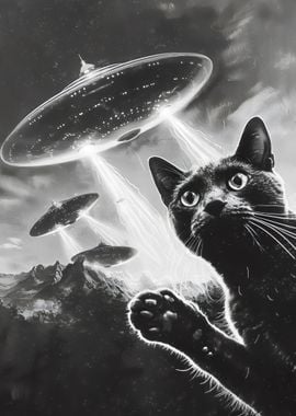 Funny Cat UFO