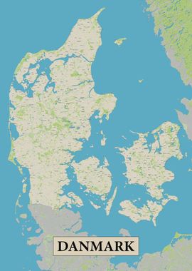 Denmark map