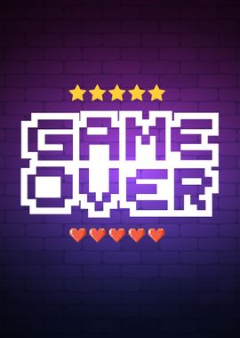 Game Over Retro Arcade