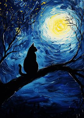 cat vangogh