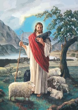 Jesus with a Lamb