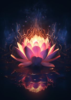 Cosmic Black Lotus Bloom