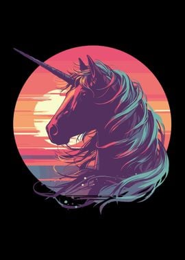 Mystical Sunset Unicorn