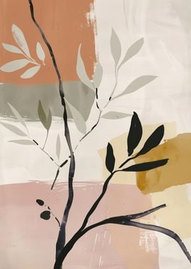 Abstract Botanical Floral