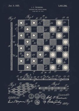 Checker and Chess Board