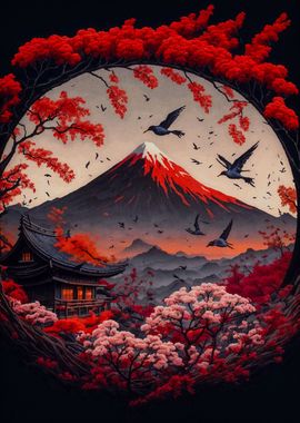 japanese moon landscape