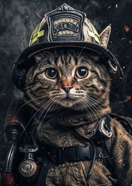 cat fire fighter