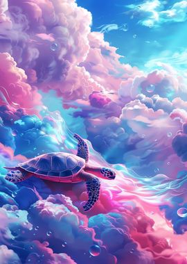 Turtle Cloud Surfing