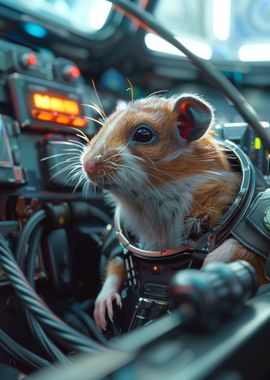 Hamster in a space suit