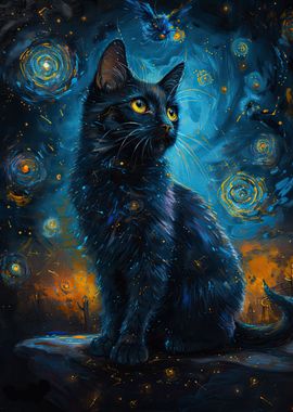 cat vangogh