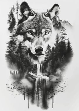 Wolf by the Falls