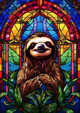 Sloth Stained Glass