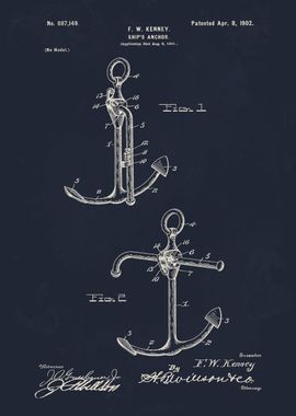 1902 Ship Anchor