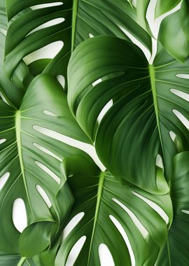 Big tropical leaves plant