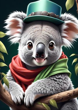 Koala with Hat